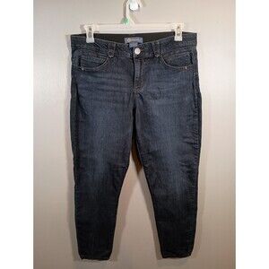 Democracy Skinny Jeans Womens Ab Solution Dark Wash Blue Stretch Size 14